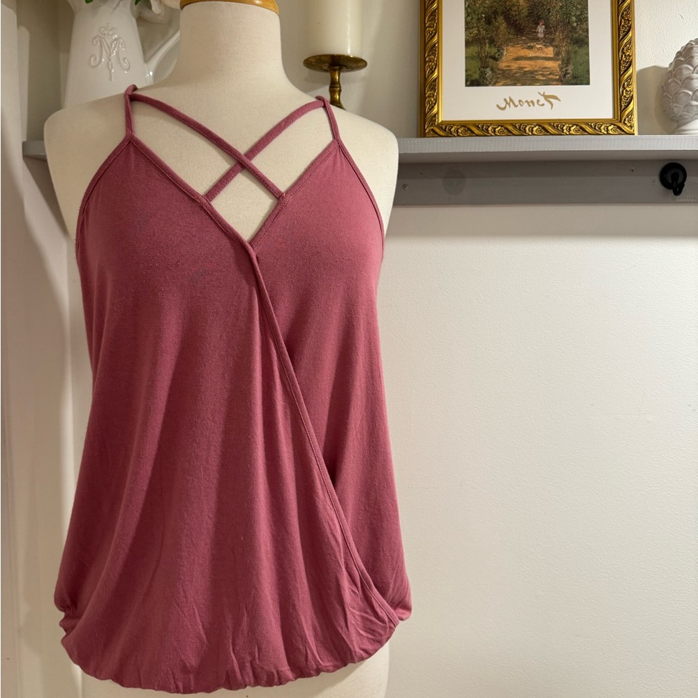 Pretty Spaghetti Strap Top by Pink Rose- Size Large